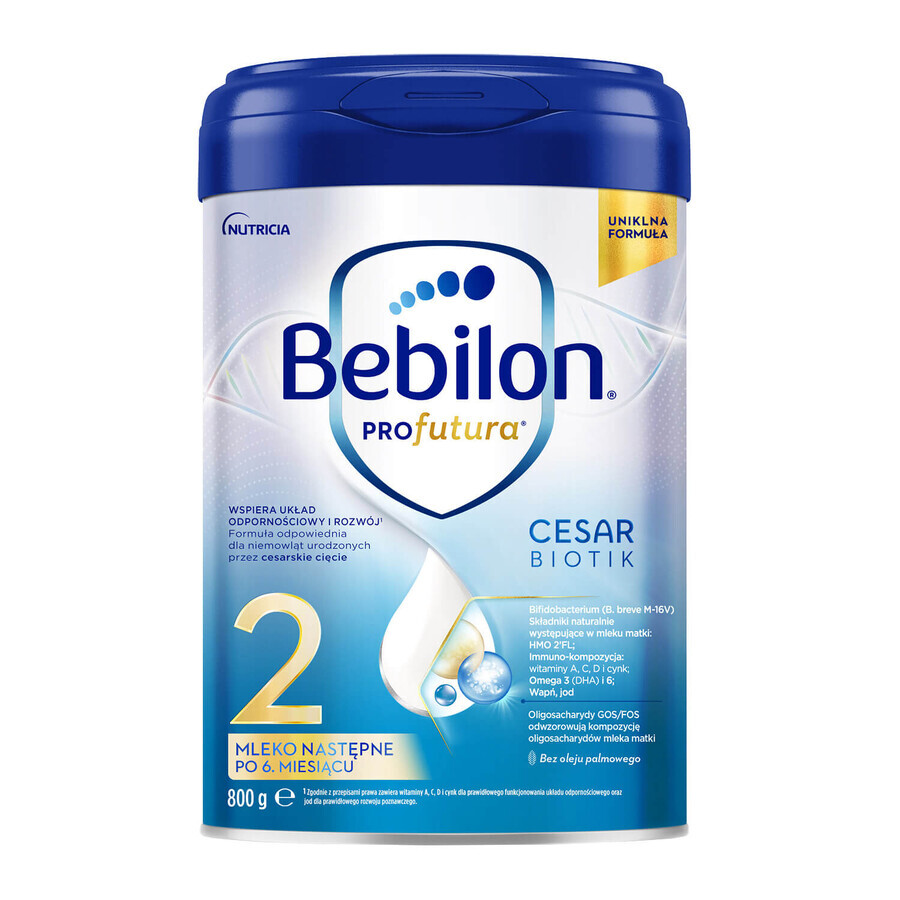 Bebilon Profutura CesarBiotik 2, follow-on milk, after 6 months, 800 g