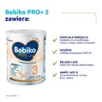 Bebiko Pro+ 3 Nutriflor Pro+, lait modifié, plus de 1 an, 700 g