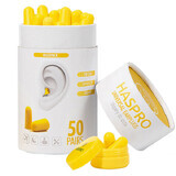 Haspro Tube, ear plugs, yellow, 100 pieces