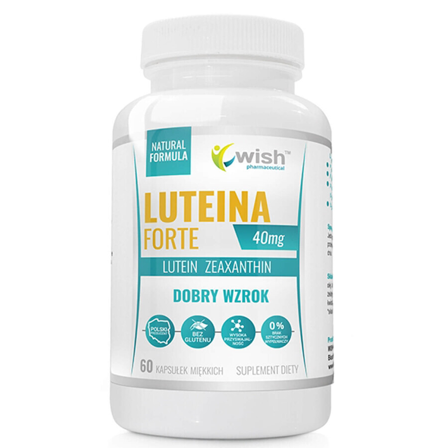 Wish Lutein Forte 40 mg, 60 gélules