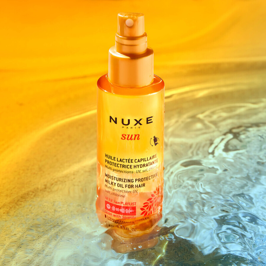 Nuxe Sun, huile protectrice biphasée pour les cheveux, 100 ml