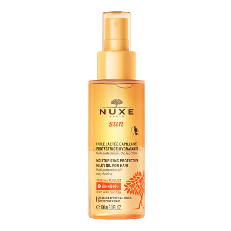 Nuxe Sun, huile protectrice biphasée pour les cheveux, 100 ml