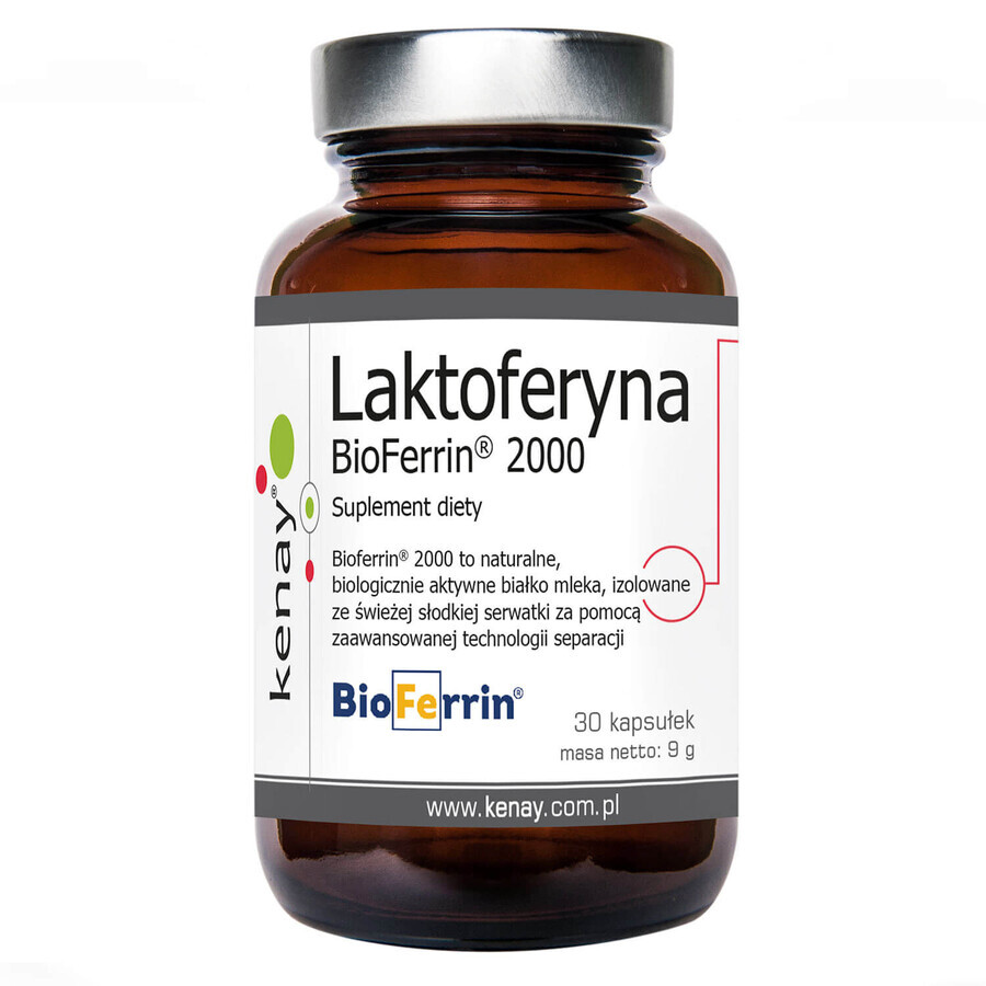 Kenay Lactoferrin BioFerrin 2000, 30 capsules