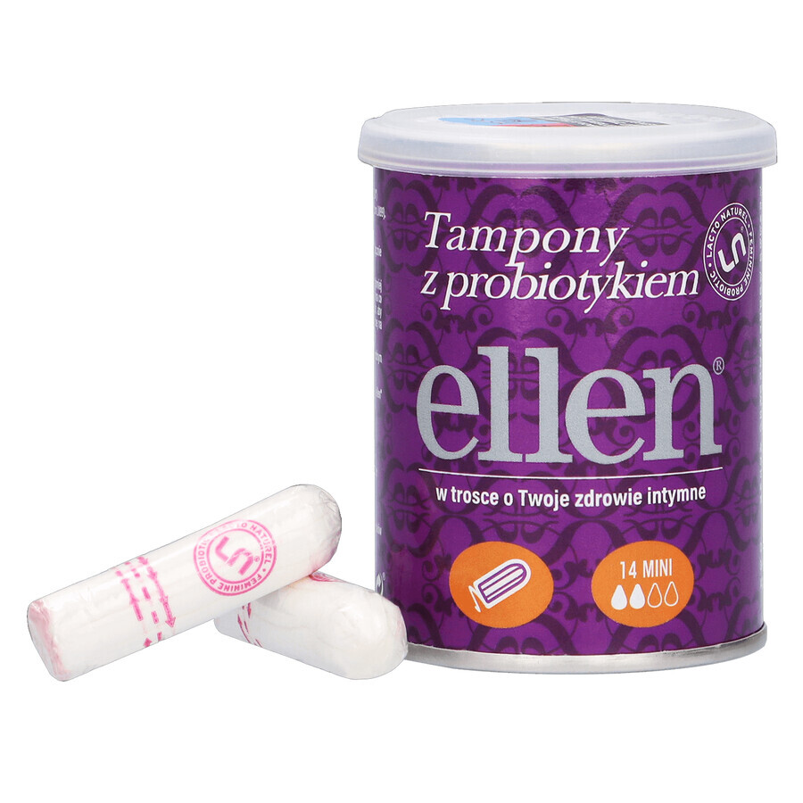 Ellen, probiotische tampons, mini, 14 stuks