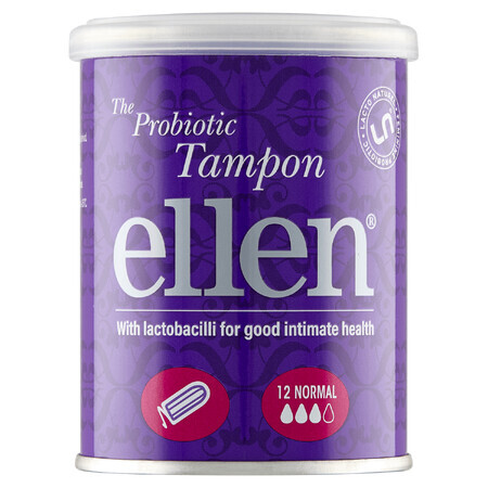 Ellen, tampons probiotiques, normaux, 12 pièces