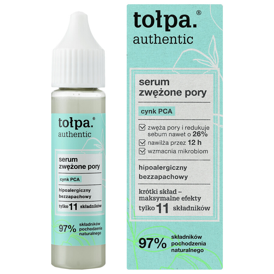 Tolpa Authentic, ser de strângere a porilor, zinc PCA, 20 ml