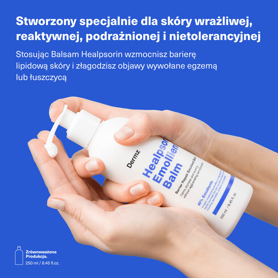 Healpsorin Emollient Balm, lotion corporelle protectrice, 250 ml