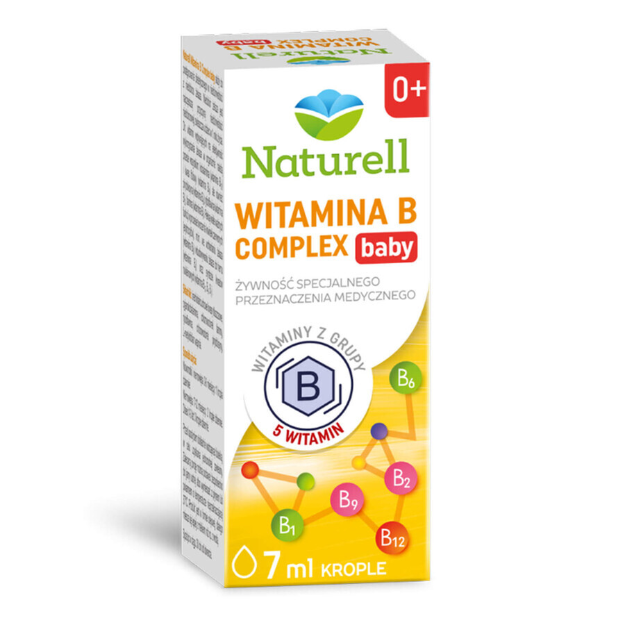 Naturell Vitamin B Complex Baby drops pour les enfants dès la naissance, 7 ml