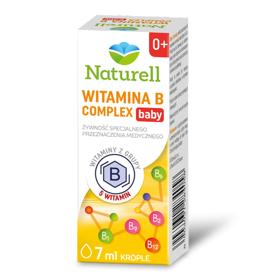 Naturell Vitamin B Complex Baby drops pour les enfants dès la naissance, 7 ml