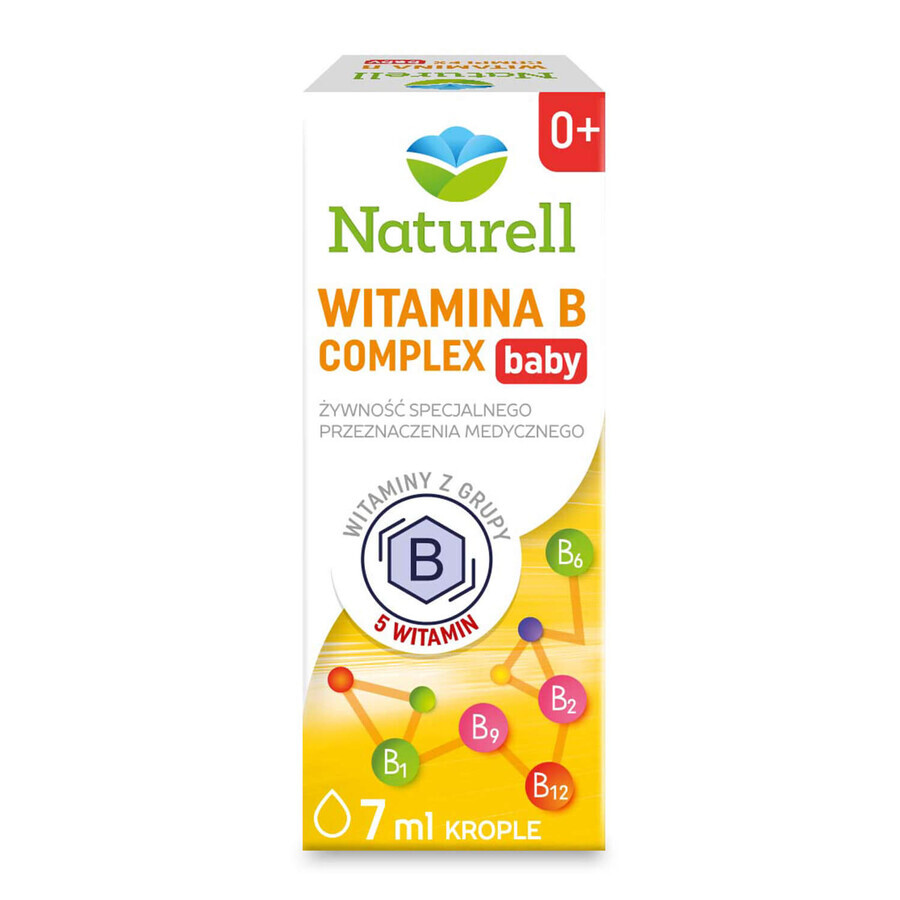 Naturell Vitamin B Complex Baby drops pour les enfants dès la naissance, 7 ml