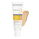 Bioderma Photoderm M, crème protectrice pour les peaux sujettes à l'hyperpigmentation, légère, SPF 50+, 40 ml