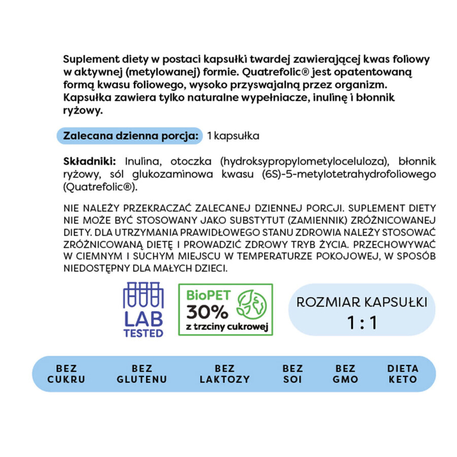 Osavi Vital Methylfolate 600 µg, 60 gélules végétaliennes