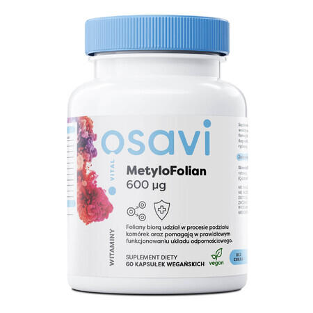 Osavi Vital Methylfolate 600 µg, 60 gélules végétaliennes