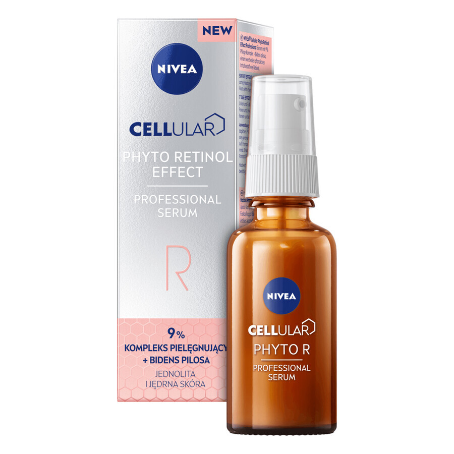 Nivea Cellular Phyto Retinol Effect, siero professionale per il viso, con bidens pilesa, 30 ml