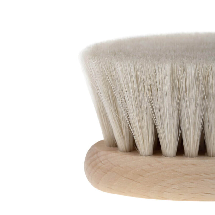 Bocioland, brosse à cheveux en bois, poils de chèvre naturels, ellipse, 1 pièce