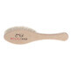 Bocioland, brosse &#224; cheveux en bois, poils de ch&#232;vre naturels, ellipse, 1 pi&#232;ce