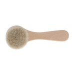 Bocioland, brosse à cheveux en bois, en poils de chèvre naturels, ronde, 1 pièce