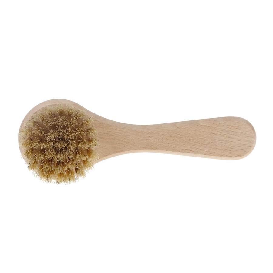 Bocioland, brosse à cheveux en bois, en poils naturels, ronde, 1 pièce