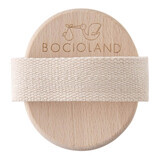 Bocioland, wooden brush for body massage, with natural tampico bristles, 1 pc