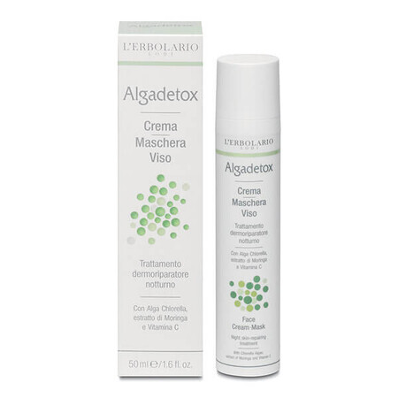 L'Erbolario Algadetox, regenerating night cream-mask, 50 ml