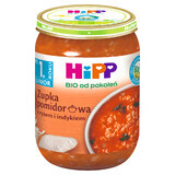 Soupe HiPP Bio, tomate avec riz et dinde, après 12 mois, 250 g