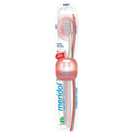 Meridol Complete Care, brosse à dents, gencives et dents sensibles, souple, 1 pièce