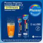 Plusssz Magnesium Crunch Citrat, Zitronen-Orangen-Geschmack, 24 Brausetabletten