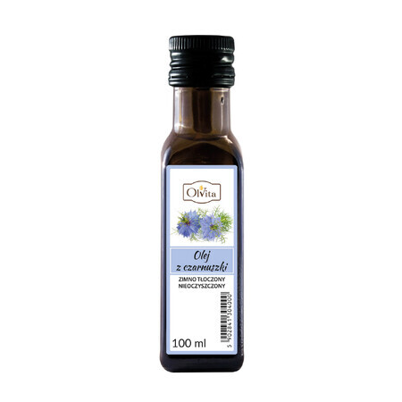 OlVita Huile de nigelle, pressée à froid, non purifiée, 100 ml