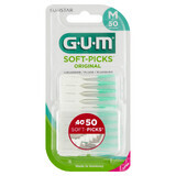 Sunstar Gum Soft-Picks Original, cepillos interdentales, mediano, 50 piezas