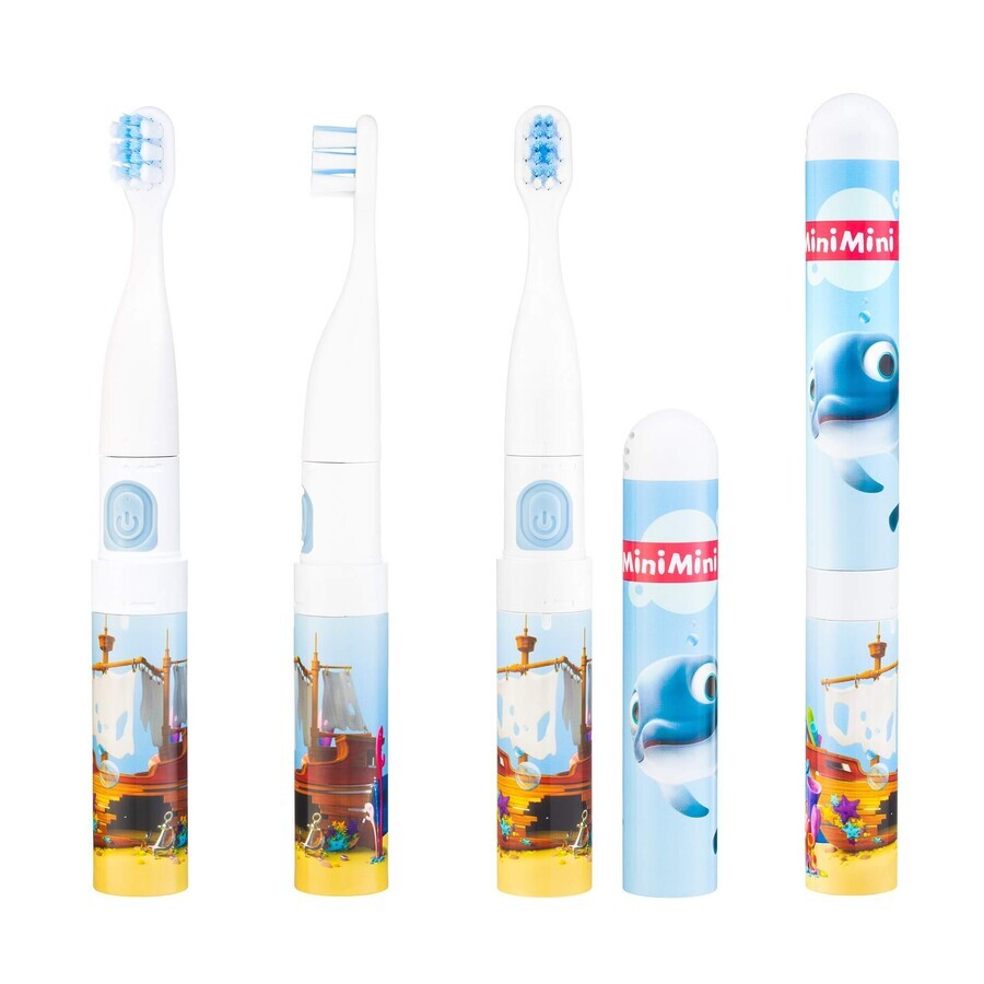 Vitammy Smile, brosse à dents sonique pour enfants, MiniMini+ Dolphin, à partir de 3 ans, 1 pièce