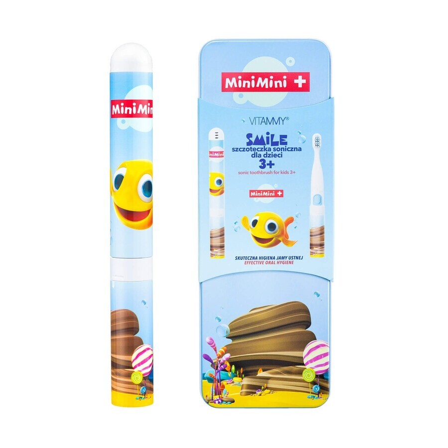 Vitammy Smile, brosse à dents sonique pour enfants, MiniMini+ Fish, à partir de 3 ans, 1 pièce