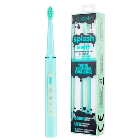 Vitammy Splash, brosse à dents sonique pour enfants, menthe, à partir de 8 ans, 1 pièce