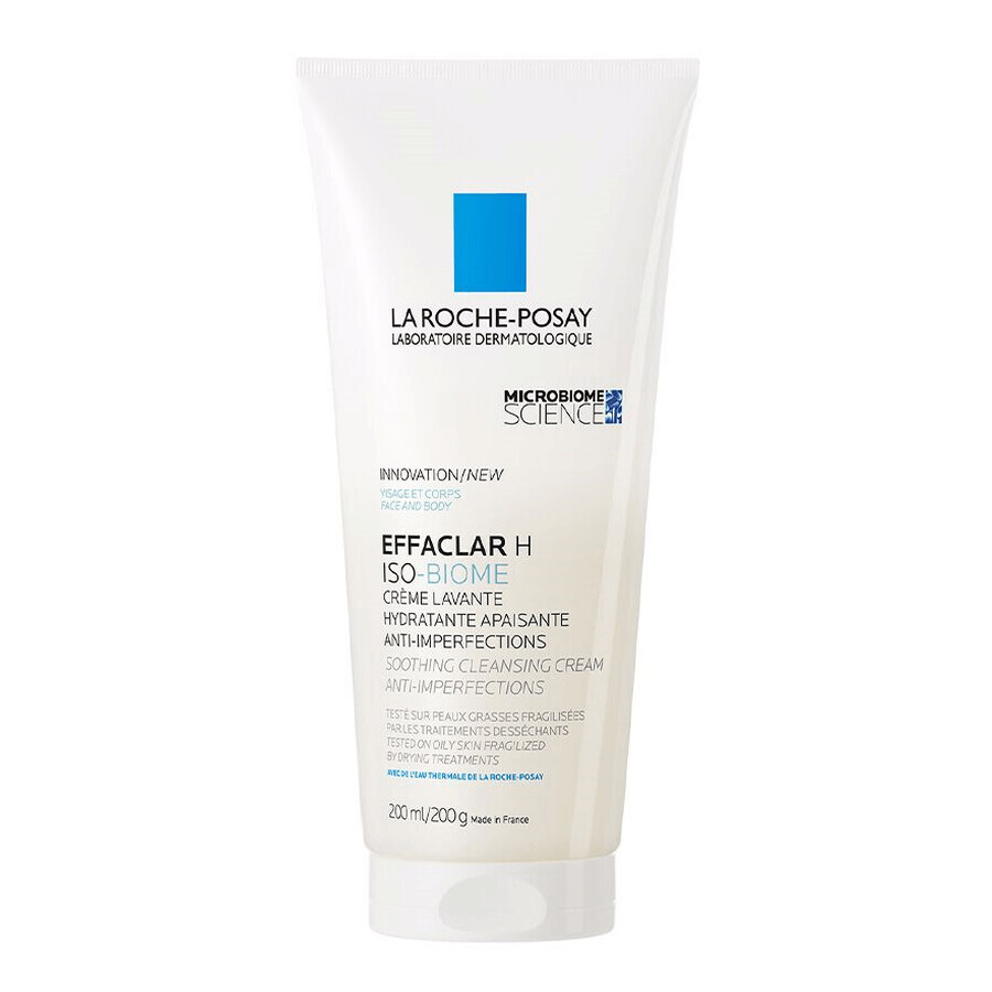 La Roche-Posay Effaclar H Iso - Biome, soothing cleansing cream against imperfections, 200 ml