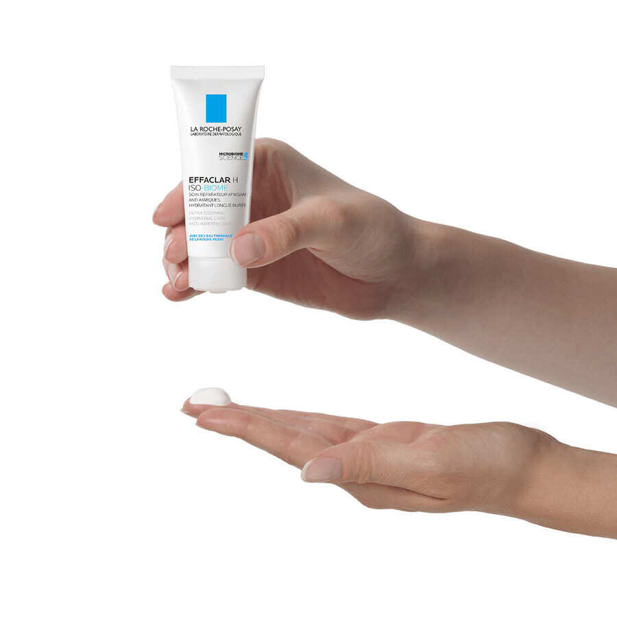 La Roche-Posay Effaclar H Iso - Biome, crème hydratante apaisante contre les imperfections, 40 ml