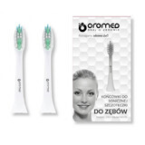 Oromed Oro-Brush, embouts pour brosse à dents sonique blanche, 2 pièces