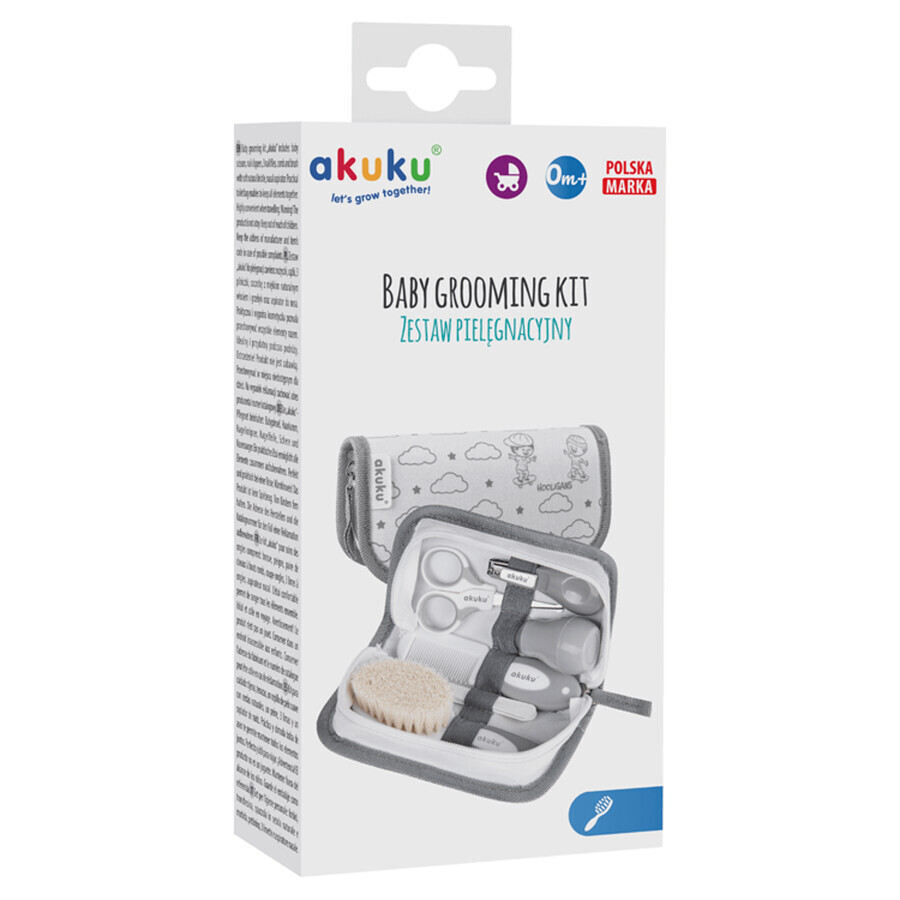 Ackuku, set de soins, gris, A0015