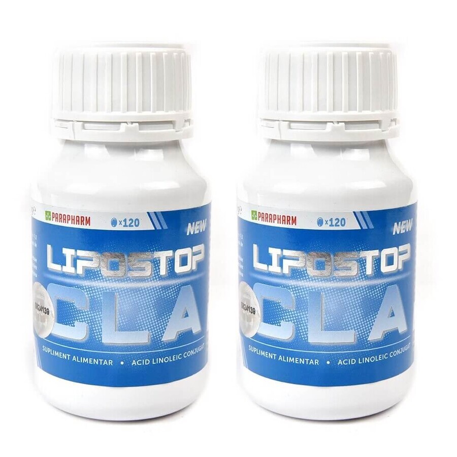 Lipostop CLA paquet, 120 + 120 capsules, Parapharm