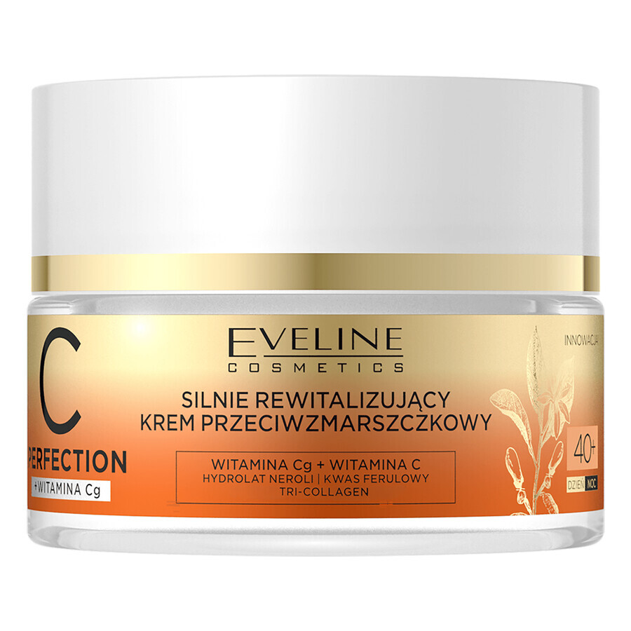 Eveline Cosmetics C-Perfection 40+, revitalizing anti-wrinkle face cream, day and night, 50 ml