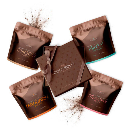 Luxus-Kaffee-Peeling-Packung, 4 x 70g, Cocosolis