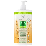 Eveline Cosmetics Bio Bálsamo corporal reafirmante y rejuvenecedor orgánico, leche de avena, 650 ml