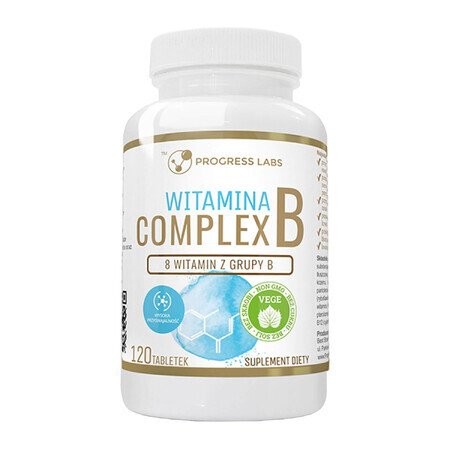 Progress Labs Vitamin B Complex 100% RWS, 120 comprimés