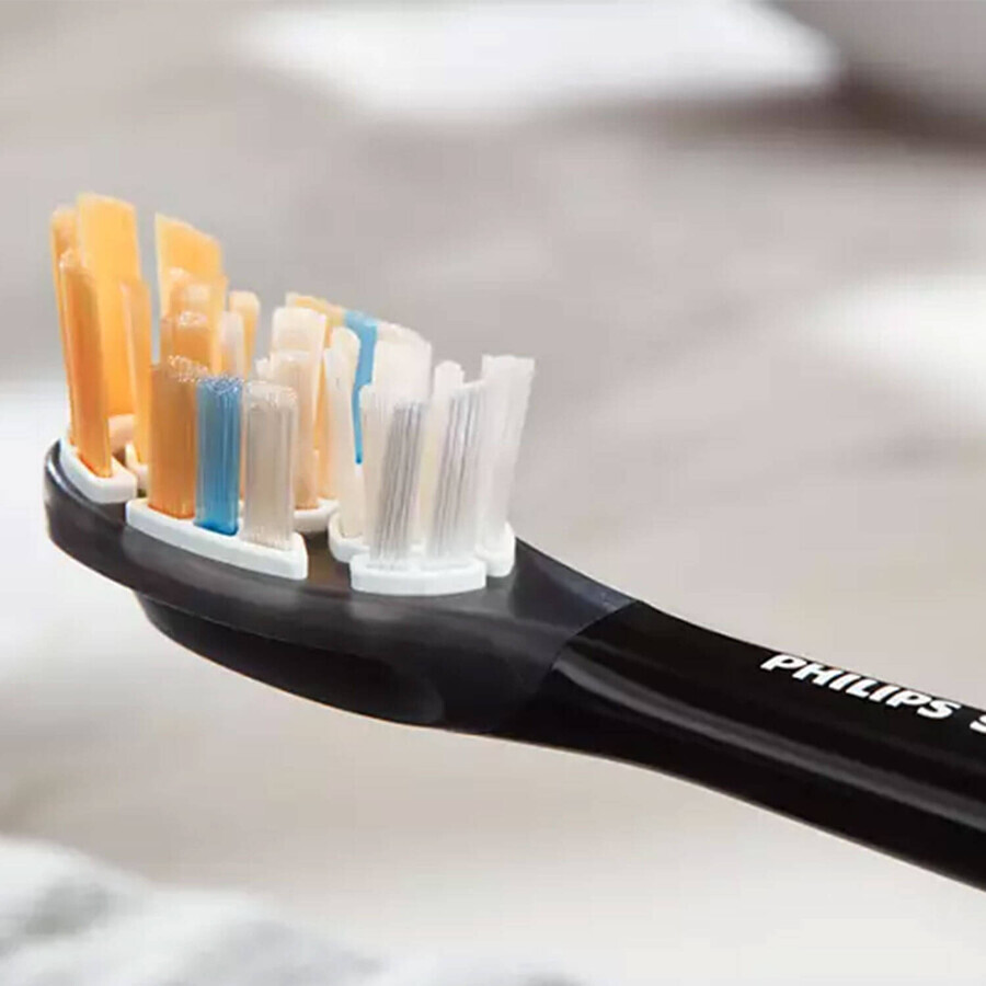 Philips, embouts de remplacement pour brosse à dents sonique Sonicare A3 Premium All-in-One, HX9092/11, noir, 2 pièces