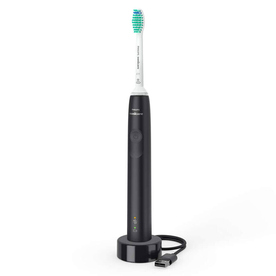 Philips Sonicare 3100 Series, Schallzahnbürste, HX3671/14, schwarz, 1 Stück