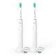 Philips Sonicare 3100 Series, brosse &#224; dents sonique, HX3675/13, blanc, 2 pi&#232;ces