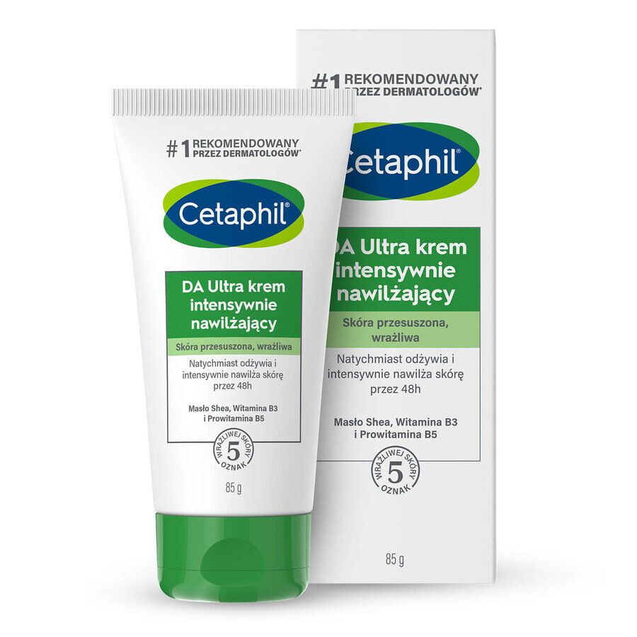 Cetaphil DA Ultra, crème hydratante intensive, pour toute la famille, 85 g