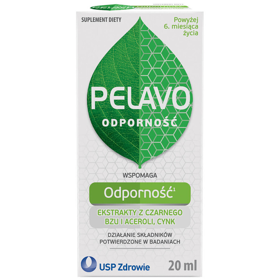 Pelavo Immunité, gouttes pour bébés et enfants de plus de 6 mois, 20 ml