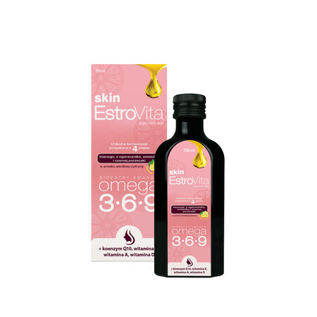 EstroVita Skin, esters d'acides oméga 3-6-9, saveur citron doux, 250 ml