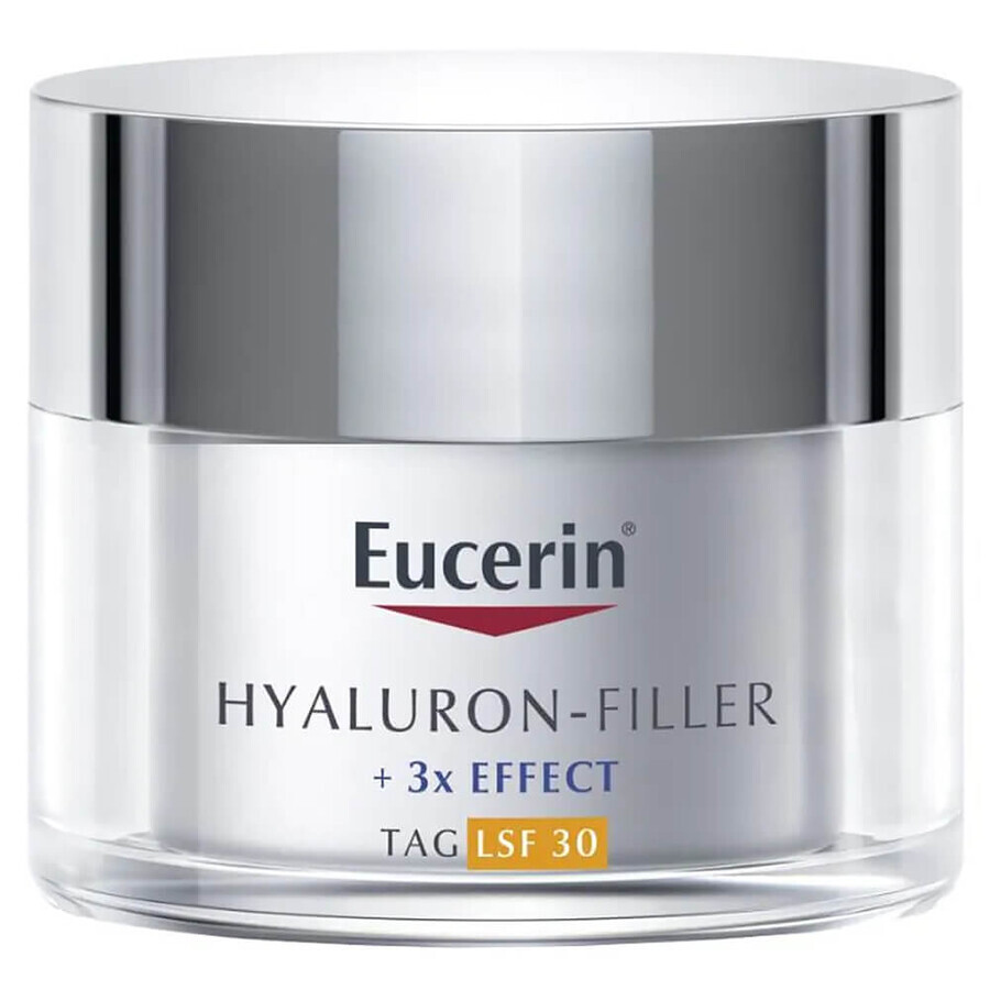 Eucerin Hyaluron-Filler, crème de jour anti-rides à l'acide hyaluronique, tous types de peau, SPF 30, 50 ml