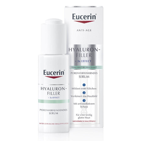 Eucerin Hyaluron-Filler, wrinkle-soothing and pore-reducing serum, oily and combination skin, 30 ml