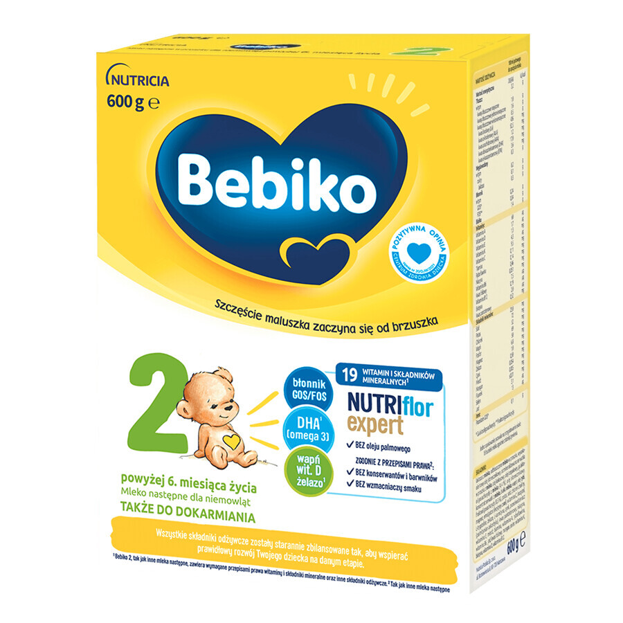 Bebiko 2 Nutriflor Expert follow-on milk, over 6 months, 600 g